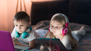 Ilustrasi Anak Bermain game online | Ist