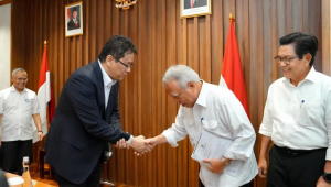Menteri Keuangan (Menkeu) RI, Purbaya Yudhi Sadewa dan Kepala Otorita IKN (OIKN), Basuki Hadimuljono, di Kantor Pusat Direktorat Jenderal Pajak (DJP) Kementerian Keuangan (Kemenkeu), pada Rabu, 1/10/2025. | Instagram @menkeuri