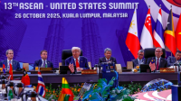 Presiden Amerika Serikat Donald Trump menyampaikan pujian kepada Presiden Prabowo | Dok SPresiden Amerika Serikat Donald Trump menyampaikan pujian kepada Presiden Prabowo, pada Konferensi Tingkat Tinggi (KTT) ke-47 ASEAN yang digelar di Kuala Lumpur Convention Center, Malaysia, pada Minggu, 26/10/2025. | Dok Sekretariat Presiden
