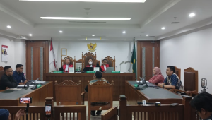 Sidang keberatan terkait penyitaan aset yang diajukan Sandra Dewi di Pengadilan Negeri Jakarta Pusat (PN Jakpus), Jumat, 24/10/2025 | Syahrul Baihaqi/Forum Keadilan