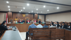 Sidang vonis 4 terdakwa kasus korupsi gula di Pengadilan Tipikor Jakarta, Rabu, 29/10/2025 | Syahrul Baihaqi/Forum Keadilan