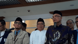 Ketua Komisi VIII DPR RI Marwan Dasopang (paling kanan) di Kompleks Parlemen, Senayan, Jakarta, Rabu, 29/10/2025 | Novia Suhari/Forum Keadilan