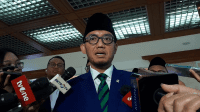 Wakil Menteri Haji (Wamenhaj) Dahnil Anzar Simanjuntak di Kompleks Parlemen, Senayan, Jakarta, Senin, 27/10/2025 | Novia Suhari/Forum Keadilan