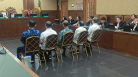 Sidang pembacaan vonis 5 bos perusahaan gula di kasus korupsi gula, Pengadilan Tipikor Jakarta, Kamis, 30/10/2025 | Syahrul Baihaqi/Forum Keadilan