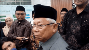 Wakil Presiden RI ke-13 Ma'ruf Amin di Gedung Kementerian Agama, Jakarta, Kamis, 30/10/2025 | Muhammad Reza/Forum Keadilan