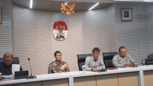 KPK umumkan pembukaan seleksi untuk enam Jabatan Pimpinan Tinggi (JPT) Pratama, di Gedung KPK, Jakarta, Kamis, 16/10/2025 | Muhammad Reza/Forum Keadilan