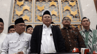 Wakil Ketua DPR RI Fraksi PKB Cucun Ahmad Syamsurijal (tengah) di Kompleks Parlemen, Senayan, Jakarta, Kamis, 16/10/2025 | Novia Suhari/Forum Keadilan
