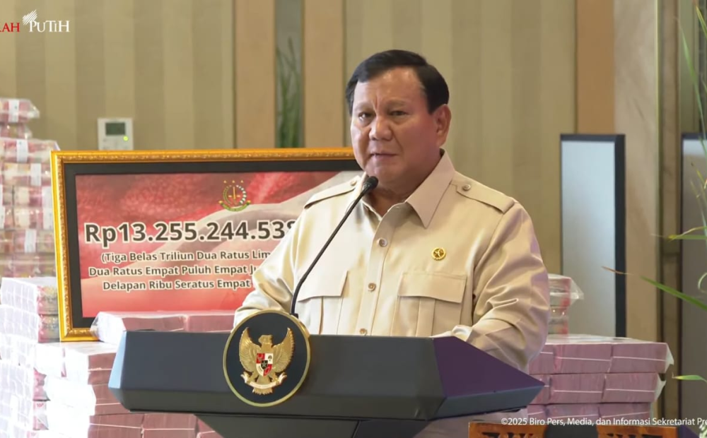 Prabowo Sebut Uang Korupsi Rp13 Triliun Kasus CPO Bisa Renovasi 8000 Sekolah dan Bangun 600 Desa Nelayan