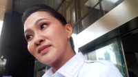 Gubernur Maluku Utara Sherly Tjoanda Laos, di Gedung KPK, Jakarta, Rabu, 22/10/2025 | Muhammad Reza/Forum Keadilan
