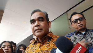 Ketua Majelis Permusyawaratan Rakyat (MPR) RI Ahmad Muzani di Kantor Badan Pemeriksaan Keuangan (BPK), Jakarta, Selasa, 7/10/2025 | Novia Suhari/Forum Keadilan