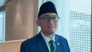 Wakil Menteri Haji (Wamenhaj) Dahnil Anzar Simanjuntak di Kompleks Parlemen, Senayan, Jakarta, Senin, 27/10/2025 | Novia Suhari/Forum Keadilan
