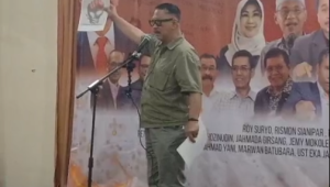 Mantan Anggota Badan Intelijen Negara (BIN) Kolonel Inf (purn) Sri Radjasa Chandra di Gedung Joeang 45, Jakarta, Selasa, 11/11/2025 | Syahrul Baihaqi/Forum Keadilan