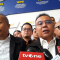 Wakil Ketua DPR RI Sufmi Dasco Ahmad bersama Wakil Ketua Komisi IX DPR RI Saan Mustofa di kawasan Industri Jababeka, Cikarang, Senin, 3/11/2025 | Novia Suhari/Forum Keadilan