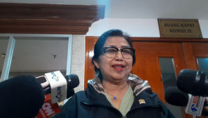 Anggota Komisi IX DPR RI Fraksi Partai NasDem Irma Chaniago, di Kompleks Parlemen, Senayan, Jakarta, Rabu, 26/11/2025 | Novia Suhari/Forum Keadilan