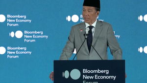 Presiden ke-7 RI Joko Widodo (Jokowi) di Bloomberg New Economy Forum 2025 di Singapura, Jumat, 21/11/2025. | YouTube Bloomberg New Economy