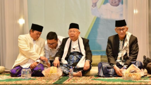 Kaukus Muda NU Rickal Dikri bersama Wakil Presiden ke-13 Ma'ruf Amin. | Ist