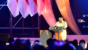 Presiden Prabowo Subianto menghadiri Puncak Peringatan Hari Guru Nasional Tahun 2025 yang digelar di Indonesia Arena, Jakarta, pada Jumat, 28/11/2025. | Dok BPMI Setpres