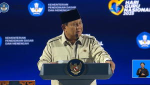 Presiden Prabowo Subianto dalam Peringatan Puncak Hari Guru Nasional 2025, Jumat, 28/11/2025 | YouTube Sekretariat Presiden