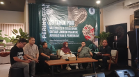 Diskusi Koalisi Masyarakat Sipil untuk Reformasi Sektor Keamanan di Jakarta, Rabu, 5/11/2025 | Syahrul Baihaqi/Forum Keadilan
