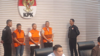 KPK Gelar Konferensi Pers Kasus Gubernur Riau di Gedung KPK, Jakarta Selatan, Rabu, 5/11/2025 | Muhammad Reza/Forum Keadilan