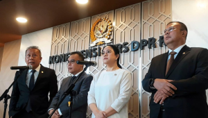 Jajaran Pimpinan DPR RI, di Kompleks Parlemen, Senayan, Jakarta, Selasa, 25/11/2025 | Novia Suhari/Forum Keadilan