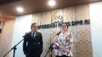 Ketua DPR RI Puan Maharani (kanan) bersama Wakil Ketua DPR RI Saan Mustofa (kiri) di Kompleks Parlemen, Senayan, Jakarta, Selasa, 18/11/2025 | Novia Suhari/Forum Keadilan
