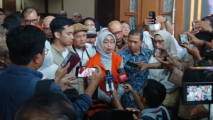 Eks Dirut ASDP Ira Puspadewi saat menjalani sidang pembacaan vonis di Pengadilan Tipikor Jakarta, 20/11/2025 | Syahrul Baihaqi/Forum Keadilan