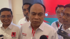 Ketua Umum relawan Pro Jokowi (Projo) Budi Arie Setiadi di Puri Agung Grand Sahid Jaya Hotel, Jakarta, Sabtu, 1/11/2025 | Novia Suhari/Forum Keadilan