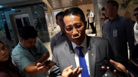 Menteri Hukum (Menkum) Supratman Andi Agtas di Kompleks Parlemen, Senayan, Jakarta, Selasa, 18/11/2025 | Novia Suhari/Forum Keadilan