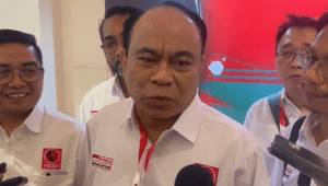 Ketua Umum relawan Pro Jokowi (Projo) Budi Arie Setiadi di Puri Agung Grand Sahid Jaya Hotel, Jakarta, Sabtu, 1/11/2025 | Novia Suhari/Forum Keadilan