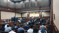 Sidang pemeriksaan saksi kasus dugaan korupsi tata kelola minyak mentah Pertamina di Pengadilan Tipikor Jakarta, Senin, 10/11/2025 | Syahrul Baihaqi/Forum Keadilan