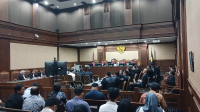 Sidang pemeriksaan saksi kasus dugaan korupsi tata kelola minyak mentah Pertamina di Pengadilan Tipikor Jakarta, Senin, 10/11/2025 | Syahrul Baihaqi/Forum Keadilan