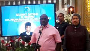 Menteri Hak Asasi Manusia (HAM) Natalius Pigai di Jakarta, Selasa, 11/11/2025 | Muhammad Reza/Forum Keadilan