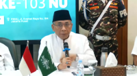 Ketua Umum Pengurus Besar Nahdlatul Ulama (PBNU) Yahya Cholil Staquf atau Gus Yahya dalam konferensi pers di Jakarta, Rabu, 26/11/ 2025 | Ist