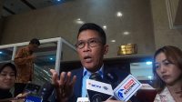Ketua Komisi XI DPR RI M. Misbhakun di Kompleks Parlemen, Senayan, Jakarta, Rabu, 12/11/2025 | Novia Suhari/Forum Keadilan