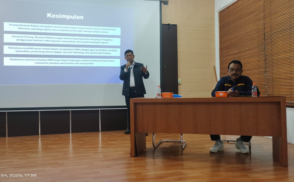 Selamat Ginting: Mahasiswa Harus Jadi Garda Terdepan Hadapi Perang Generasi Kelima