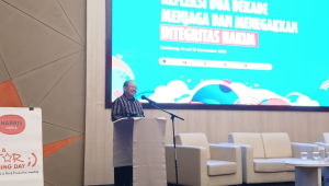 Ketua Komisi Yudisial (KY) Amzulian Rifai di Bandung, Jawa Barat, Jumat, 14/11/2025 | Syahrul Baihaqi/Forum Keadilan