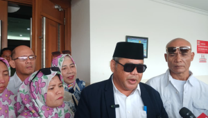 Subhan Palal usai Sidang Gugatan Perdata Wakil Presiden Gibran Rakabuming Raka di PN Jakarta Pusat, Senin, 3/11/2025 | Syahrul Baihaqi/Forum Keadilan