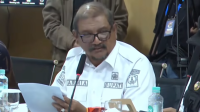 Bupati Aceh Tamiang Armia Pahmi dalam Rakor bersama DPR RI, di Aceh, Selasa, 30/12/2025 | YouTube DPR RI