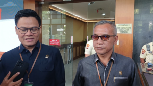 Juru bicara PN Jakpus Sunoto di PN Jakpus, Senin, 22/12/2025 | Syahrul Baihaqi/Forum Keadilan