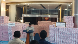 Presiden Prabowo Subianto di Gedung Bundar Jampidsus Kejaksaan Agung, Rabu, 24/12/2025 | Syahrul Baihaqi/Forum Keadilan