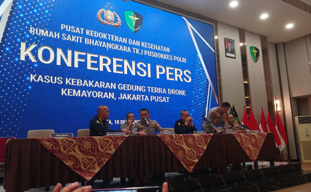 RS Polri Kembali Umumkan Identitas 7 Jenazah Kebakaran Terra Drone