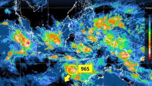 BMKG mendeteksi bibit siklon tropis 96S. | Dok BMKG