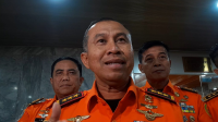 Kepala Badan Nasional Pencarian dan Pertolongan (Basarnas), Marsekal Madya TNI Mohammad Syafii, di Kompleks Parlemen, Senayan, Jakarta, Senin, 1/12/2025 | Novia Suhari/Forum Keadilan
