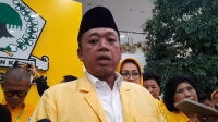 Menteri Agraria dan Tata Ruang/Kepala Badan Pertanahan Nasional (ATR/BPN) Nusron Wahid di Kantor DPP Golkar, Jakarta, Jumat, 12/12/2025 | Novia Suhari/Forum Keadilan