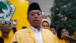 Menteri Agraria dan Tata Ruang/Kepala Badan Pertanahan Nasional (ATR/BPN) Nusron Wahid di Kantor DPP Golkar, Jakarta, Jumat, 12/12/2025 | Novia Suhari/Forum Keadilan