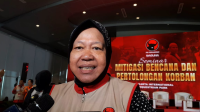 Mantan Menteri Sosial sekaligus Ketua DPP PDI Perjuangan Bidang Penanganan Bencana Tri Rismaharini, di Jakarta Timur, Jumat, 19/12/2025 | Novia Suhari/Forum Keadilan