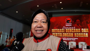 Mantan Menteri Sosial sekaligus Ketua DPP PDI Perjuangan Bidang Penanganan Bencana Tri Rismaharini, di Jakarta Timur, Jumat, 19/12/2025 | Novia Suhari/Forum Keadilan