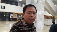 Ketua Komisi V DPR RI Fraksi PDI Perjuangan Lasarus, di Kompleks Parlemen, Senayan, Jakarta, Selasa, 9/12/2025 | Novia Suhari/Forum Keadilan