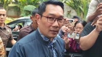 Mantan Gubernur Jawa Barat Ridwan Kamil di Gedung Merah Putih KPK, Jakarta Selatan, Selasa, 2/12/2025 | Muhammad Reza/Forum Keadilan